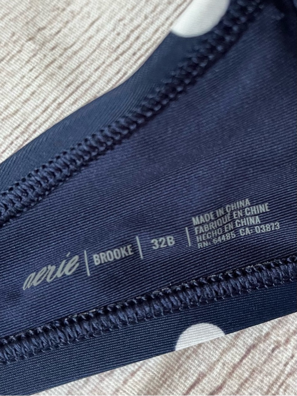 Aerie Brooke navy blue polka dot bikini top - Picture 5 of 5